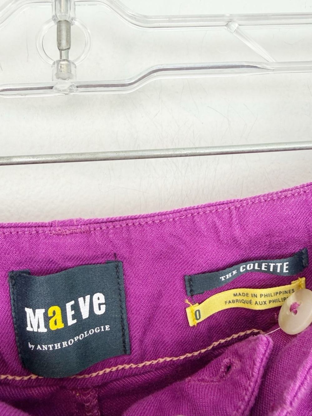 Anthropologie Maeve The Colette Pant Fuscia Size 0 - Picture 5 of 8